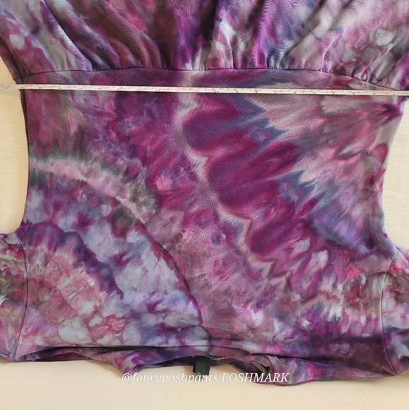 ICE DYE ARTIST one of a kind dress oversized flattering relaxed sweatshi… - Picture 4 of 14